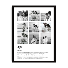 Kişiselleştirilebilir Amor - Sanatsal Aşk Poster Tablo