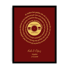 Kişiselleştirilebilir Şarkı - Beste Temalı Poster Tablo