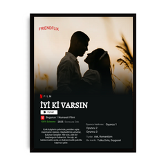 Kişiselleştirilebilir Netflix Temalı Poster Tablo