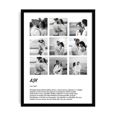 Kişiselleştirilebilir Amor - Sanatsal Aşk Poster Tablo