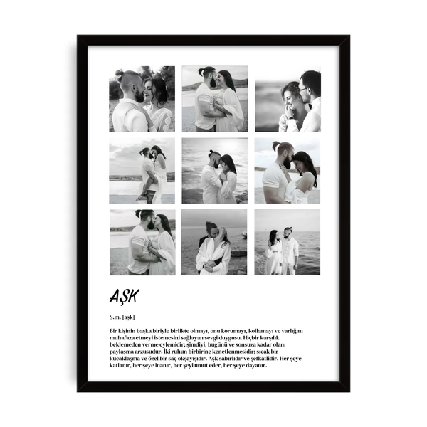 Kişiselleştirilebilir Amor - Sanatsal Aşk Poster Tablo