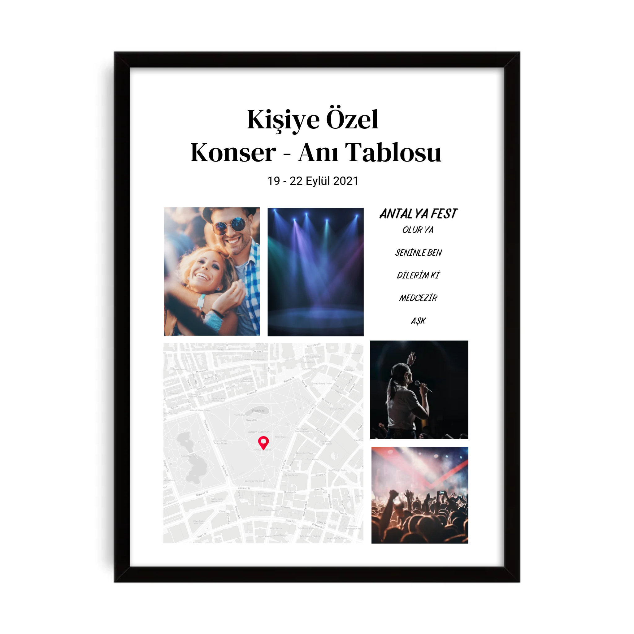 Kişiselleştirilebilir Festival Temalı Poster Tablo
