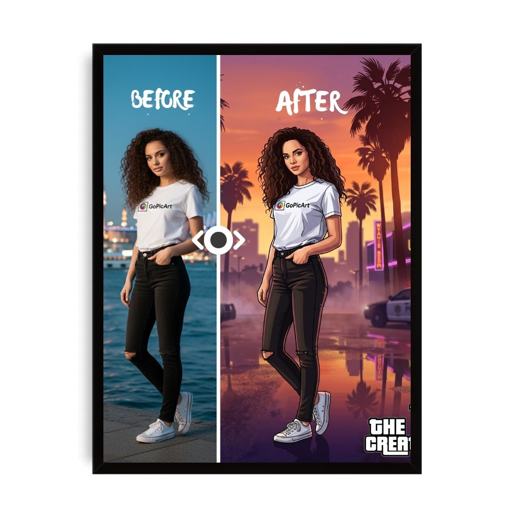 AI GTA Kişiye Özel Poster Tablo