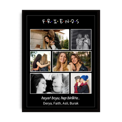 "Friends" Poster Tablo