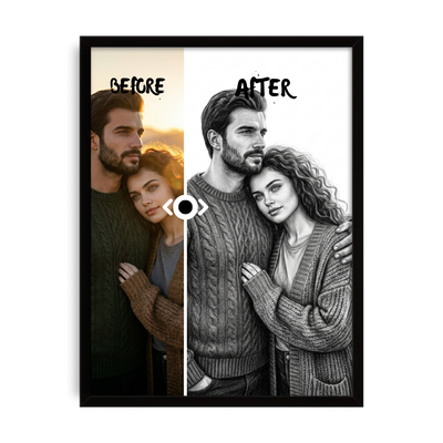 AI Karakalem Poster Tablo